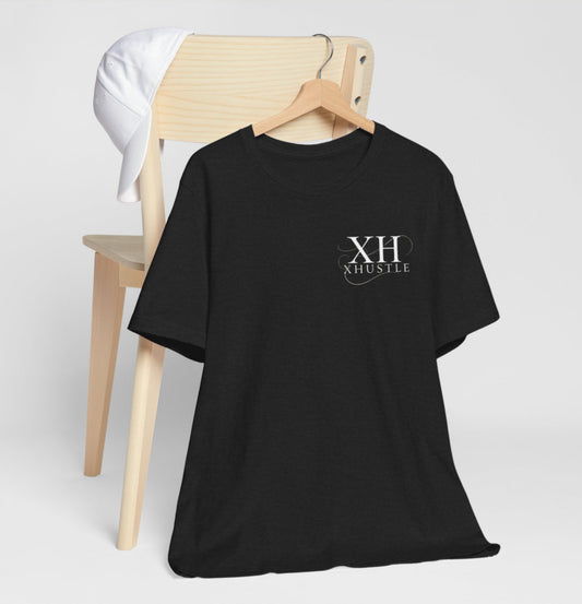 Mens Letter Print Black Crew Neck Short Sleeve Tshirt