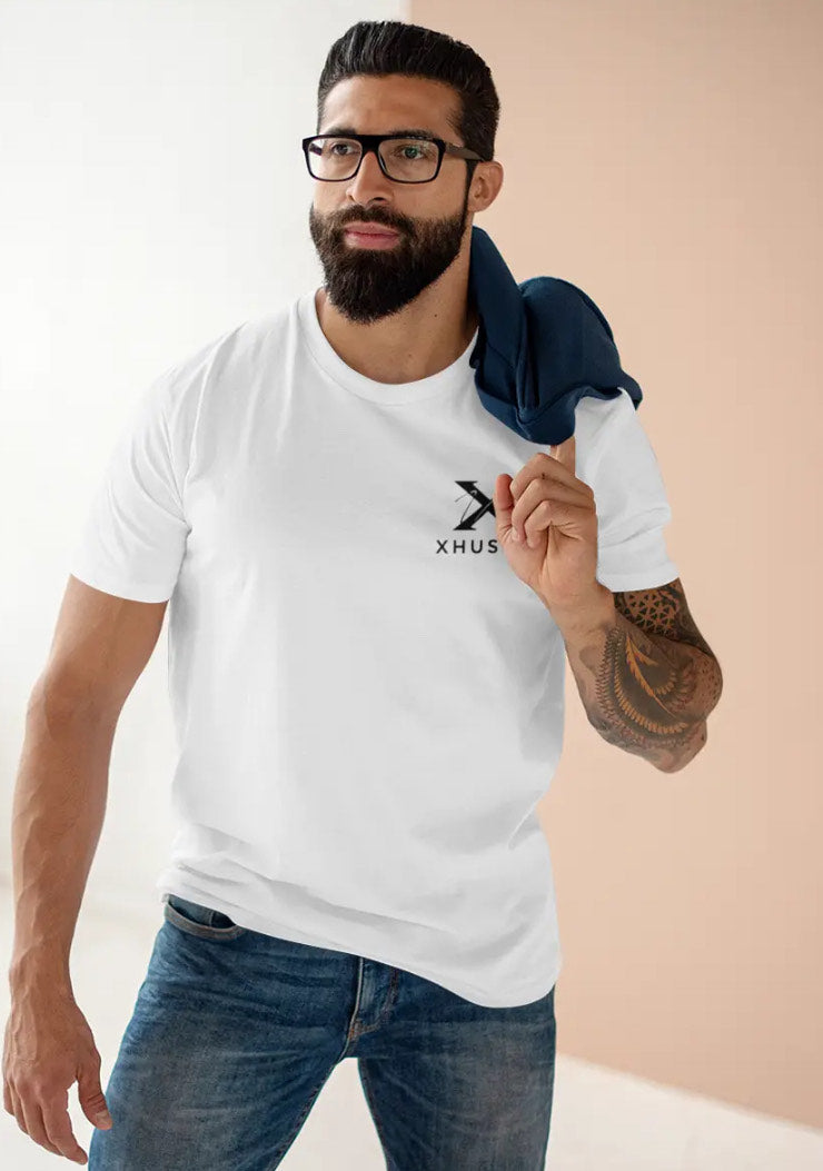 Men- White Regular Fit T-shirt